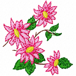 Flowers Embroidery Design 10 Flowers Embroidery Design 10